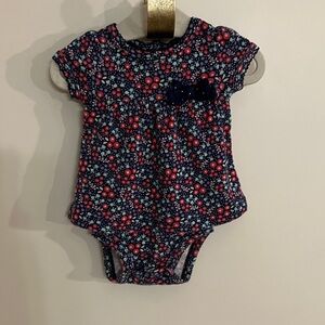 Carter's Blue and Pink Floral One Piece